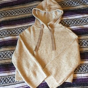 Light tan hooded sweater